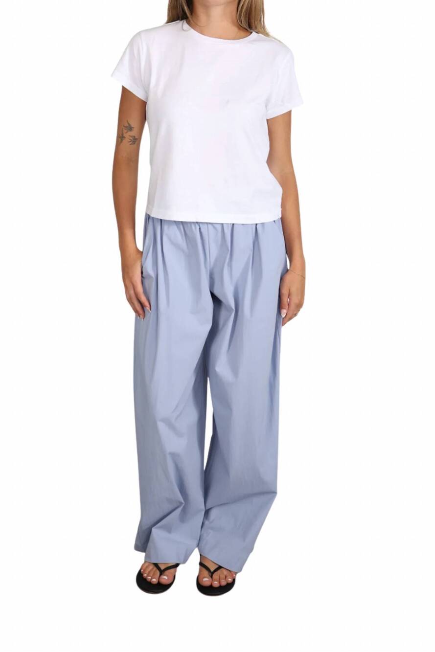 NEW ST. AGNI women's everyday relaxed pant in sky